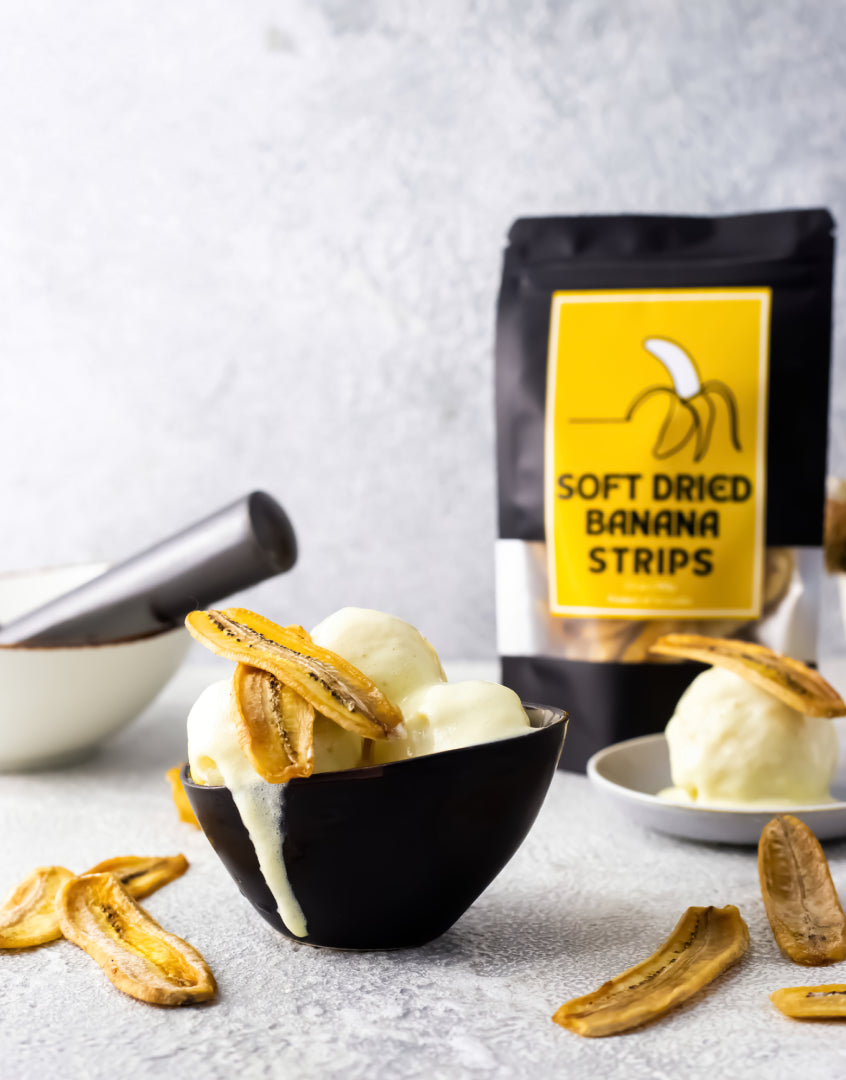 3.5 oz Dried Banana Strips – Vegan, Gluten-Free, Perfect On-the-Go Snack