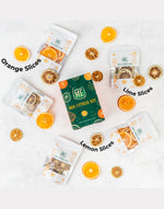Load image into Gallery viewer, Dried Citrus Garnish Variety Pack | Dried fruit for cocktails garnish Variety | Dried citrus slices for Cocktails| Dried Cocktail Garnish | Dried Lime slices 10 | Dried Lemon Slices 10 | Dried Orange slices 10
