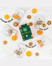Dried Citrus Garnish Variety Pack | Dried fruit for cocktails garnish Variety | Dried citrus slices for Cocktails| Dried Cocktail Garnish | Dried Lime slices 10 | Dried Lemon Slices 10 | Dried Orange slices 10