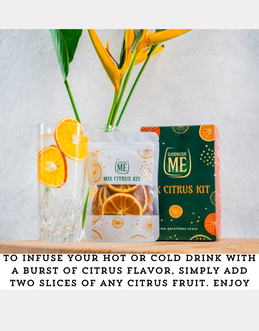 Dried Citrus Garnish Variety Pack | Dried fruit for cocktails garnish Variety | Dried citrus slices for Cocktails| Dried Cocktail Garnish | Dried Lime slices 10 | Dried Lemon Slices 10 | Dried Orange slices 10