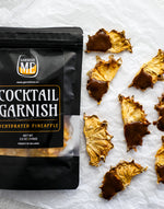 Load image into Gallery viewer, Dried Pineapple Halfmoons with Rind – Cocktail Garnish
