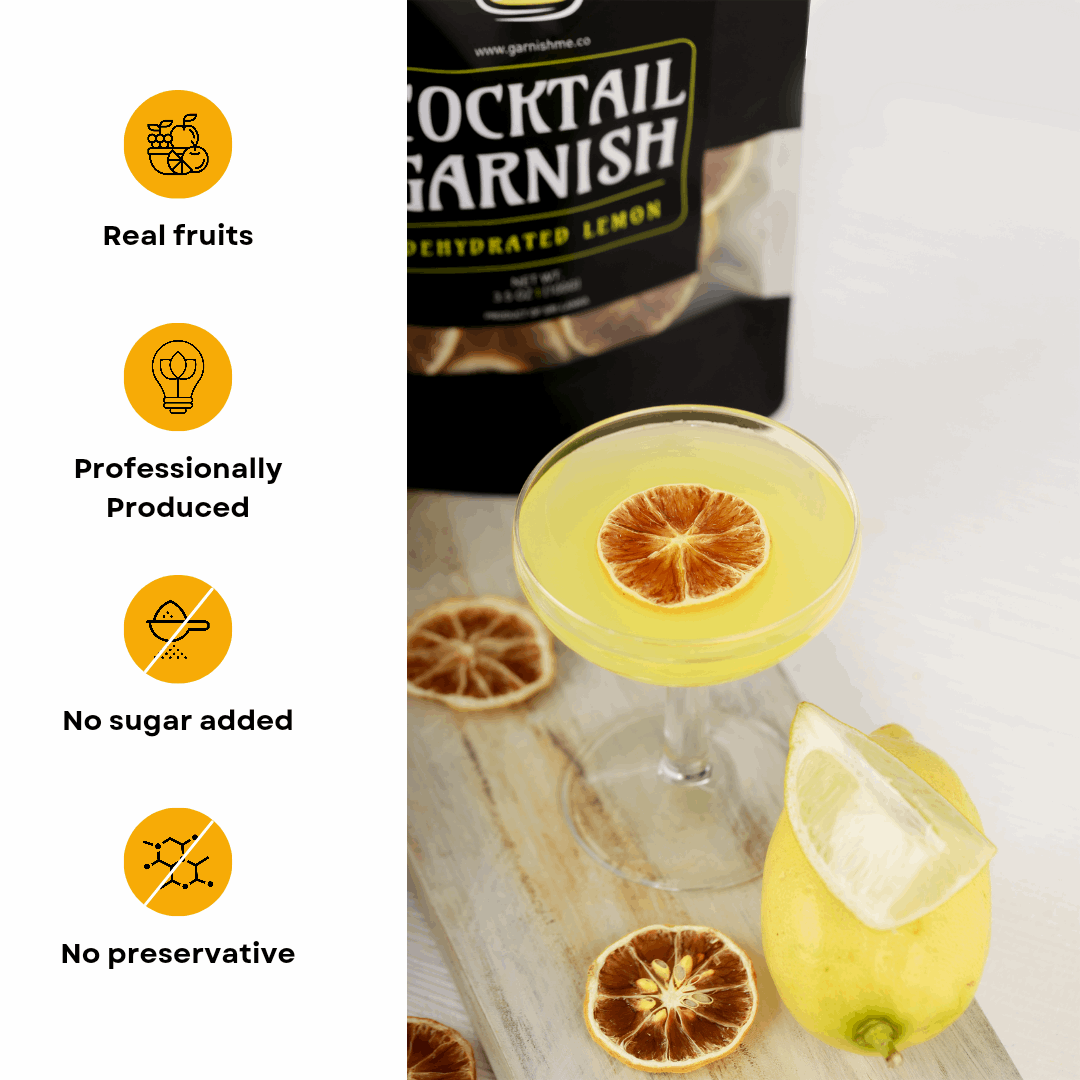 Cocktail Garnish Lemon Slices