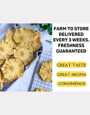 3.5 oz Dried Pineapple Slices – Vegan, Gluten-Free, Perfect On-the-Go Snack