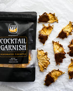 Load image into Gallery viewer, Dried Pineapple Halfmoons with Rind – Cocktail Garnish
